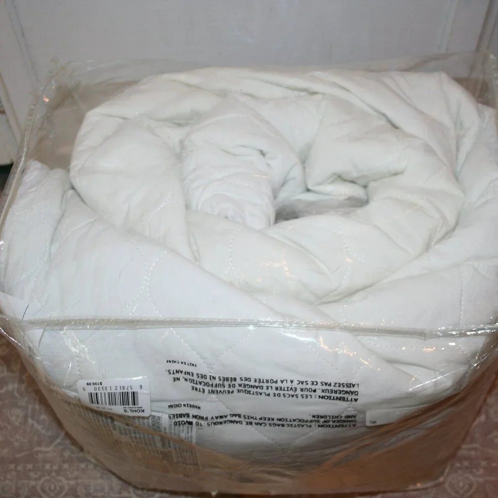KING Biddeford Quilted Heated Mattress Pad Cover with (2) Digital Controllers